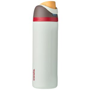 Owala FreeSip Insulated Stainless Steel Water Bottle with Straw, BPA-Free Sports Water Bottle, Great for Travel, 24 Oz, Boneyard
