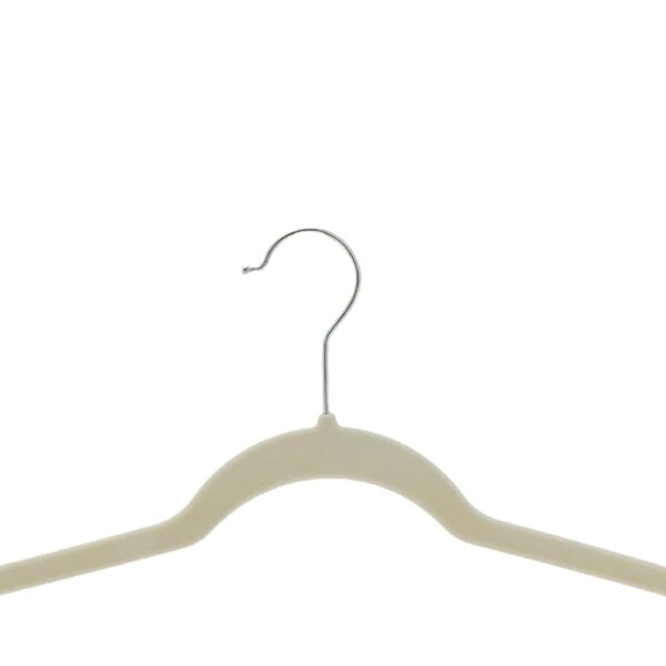 Amazon Basics Slim, Velvet, Non-Slip Suit Clothes Hangers, Ivory/Beige- Pack of 30 - Image 6