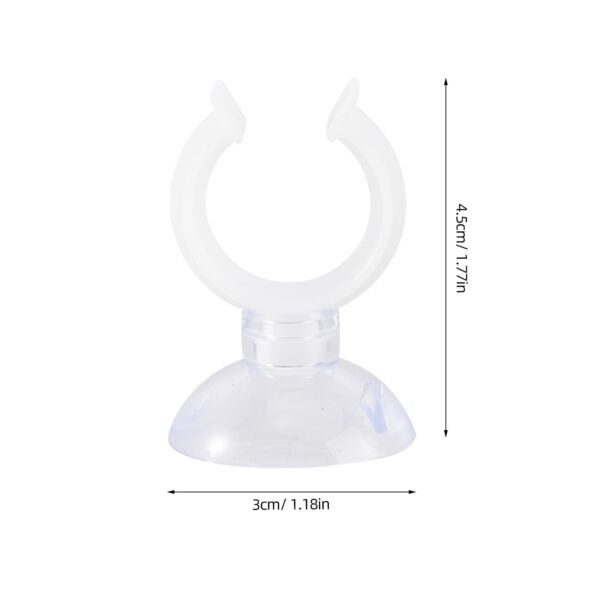 Uonlytech 6 Pack Candle Holder Clamps, Window Candle Suction Cups Clamp Suction Cups Candle Holder Clamps for Christmas New Year Valentines Day Celebration Candles(20mm) - Image 2