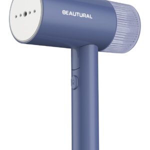 BEAUTURAL Steamer for Clothes, Foldable Handheld Clothing Wrinkles Remover for Garments, 30-Second Fast Heat-up, Portable Fabric Steamer for 120V Countries, Not for Use in 220V Such as Europe