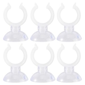 Uonlytech 6 Pack Candle Holder Clamps, Window Candle Suction Cups Clamp Suction Cups Candle Holder Clamps for Christmas New Year Valentines Day Celebration Candles(20mm)