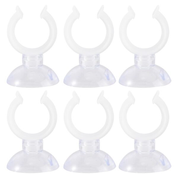 Uonlytech 6 Pack Candle Holder Clamps, Window Candle Suction Cups Clamp Suction Cups Candle Holder Clamps for Christmas New Year Valentines Day Celebration Candles(20mm)