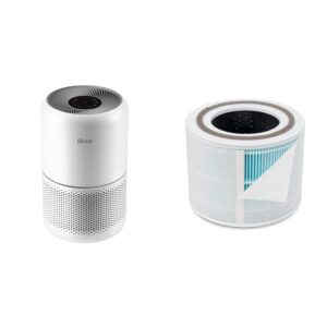 LEVOIT Core 300 Air Purifier and Replacement Filter Bundle for Home Ash, Smoke, and Toxic chemical compounds during wildfire season