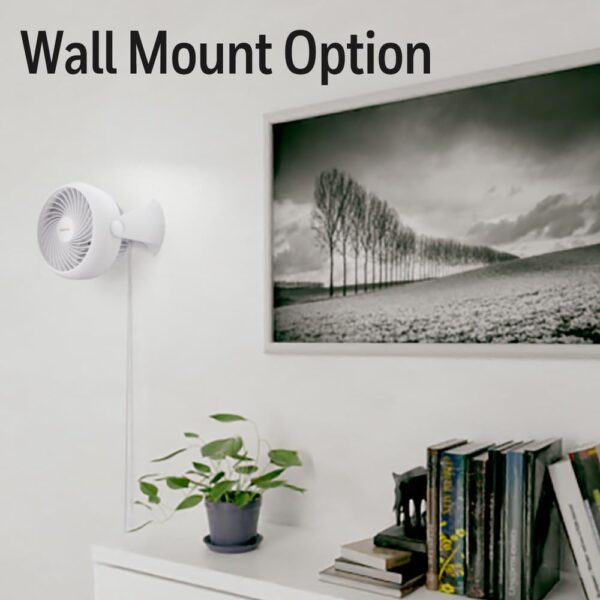 Honeywell TurboForce Air Circulator, Small Tabletop Fan, Quiet Personal Fan for Home or Office, 3 Speeds, 90 Degree Pivoting Head, White, HT-904 - Image 5