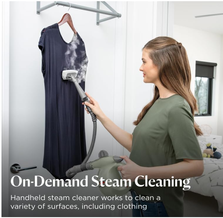 BISSELL® Steam Shot™ OmniReach handheld portable steam cleaner for tile, grout, windows, bathrooms, kitchens, fabric steaming tool, includes 10 tools - Image 6