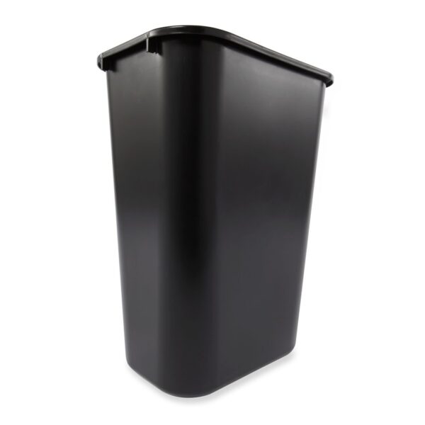 Rubbermaid Commercial Products Deskside Wastebasket/Trash Can, 10.25-Gallon/41-Quart, Black, Plastic, Garbage Can for Home/Office, Fits Under Desk/Sink/Cabinet, Pack of 4 - Image 2