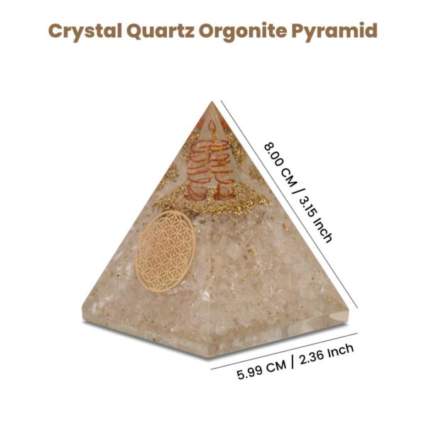Agate Mart Orgonite Pyramids Crystals Pyramid for Positive Energy And Meditation Yoga Positive Energy Crystal That Promotes Wealth, Prosperity and attracts Success - Image 5