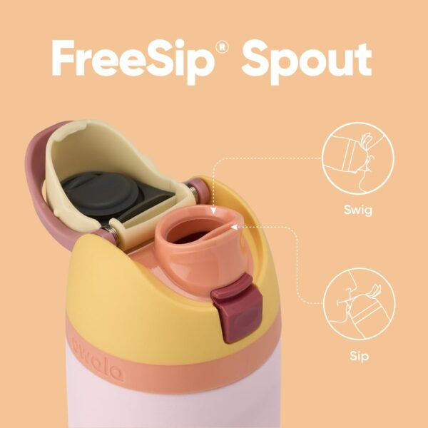 Owala FreeSip Insulated Stainless Steel Water Bottle with Straw for Sports and Travel, BPA-Free Sports Water Bottle, 24 oz, Candy Store - Image 2