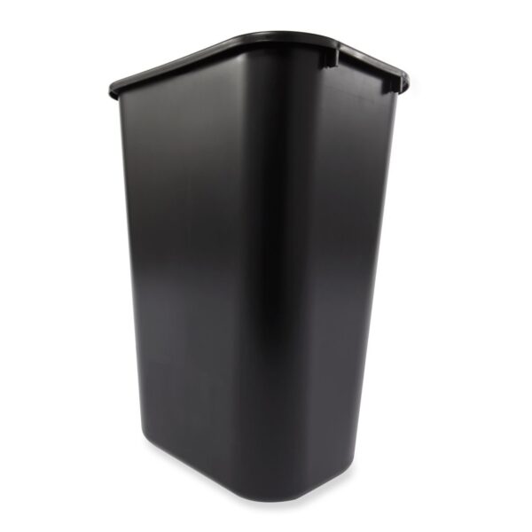 Rubbermaid Commercial Products Deskside Wastebasket/Trash Can, 10.25-Gallon/41-Quart, Black, Plastic, Garbage Can for Home/Office, Fits Under Desk/Sink/Cabinet, Pack of 4 - Image 4