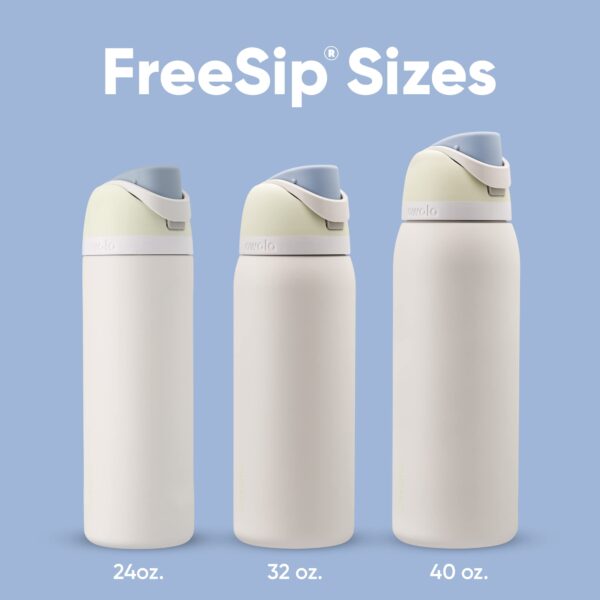 Owala FreeSip Insulated Stainless Steel Water Bottle with Straw for Sports, Travel, and School BPA-Free Sports Water Bottle, 24 oz, Iced Breeze - Image 6
