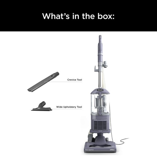 Shark NV352 Navigator Lift Away Upright Vacuum, Hepa Filter, Anti-Allergen Technology, Swivel Steering, Ideal for Carpet, Stairs, & Bare Floors, with Wide Upholstery & Crevice Tools, Lavender - Image 7