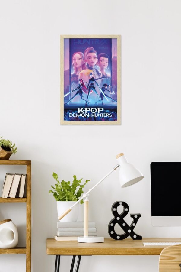 Trends International Netflix KPop Demon Hunters (2025) - One Sheet Wall Poster, 22.4L x 14.7W, Blonde Framed Version - Image 2