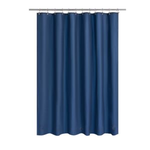 Navy Shower Curtain Liner - Premium PEVA Shower Liner for Bathroom, BPA & PVC Free, No Chemical Smell, Lightweight Standard Size Bath Curtain with 3 Magnets, Metal Grommets - Navy Blue