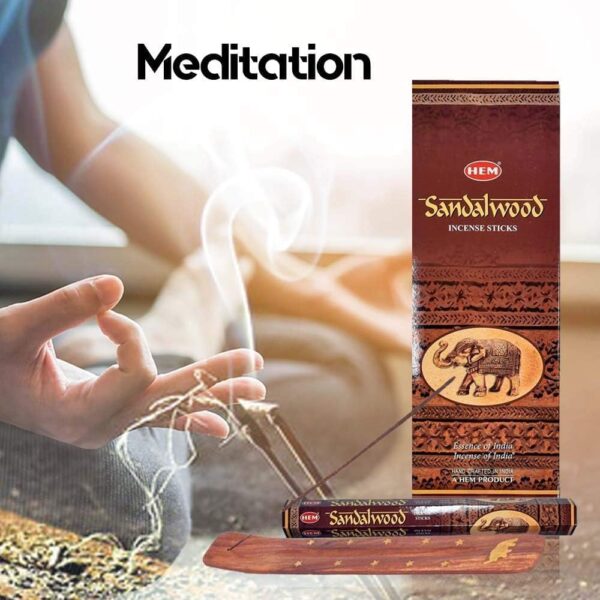 Hem Saffron Incense Sticks (120 Sticks, 6 Boxes Inside) - 9 Inches Long, 20g per Box - Promote Serenity and Relaxation. - Image 2