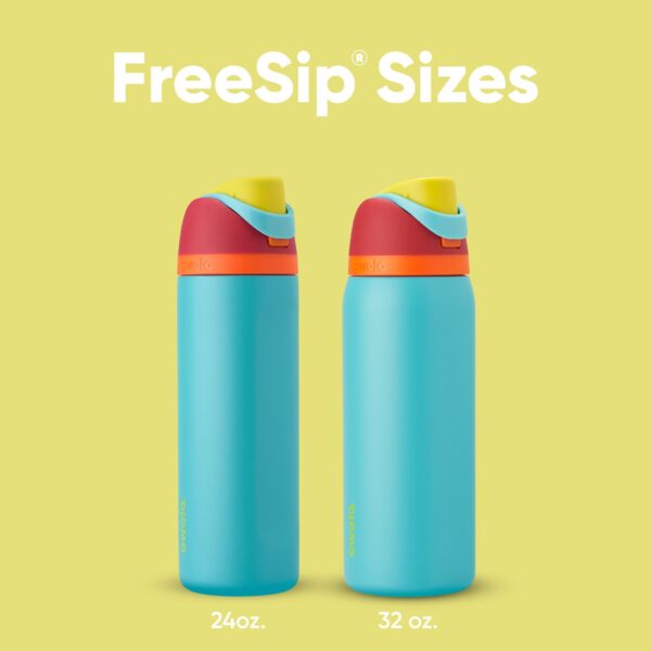 Owala FreeSip Insulated Stainless Steel Water Bottle with Straw, BPA-Free Sports Water Bottle, Great for Travel, 24 Oz, Summer Sweetness - Image 5
