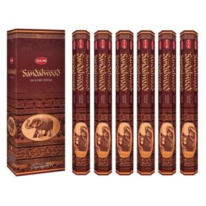 Hem Saffron Incense Sticks (120 Sticks, 6 Boxes Inside) - 9 Inches Long, 20g per Box - Promote Serenity and Relaxation.