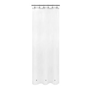 Barossa Design Frosted Stall Shower Curtain Liner with 3 Magnets - 36" x 72", Waterproof PEVA Shower Liner for Small Bathroom Stall, PVC Free, Metal Grommets - Frost, 36X72