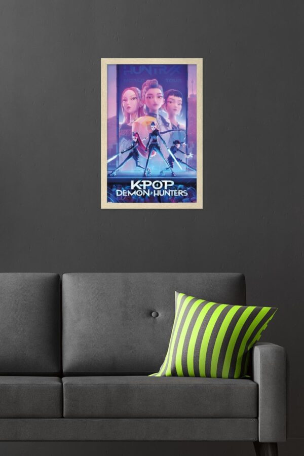 Trends International Netflix KPop Demon Hunters (2025) - One Sheet Wall Poster, 22.4L x 14.7W, Blonde Framed Version - Image 6