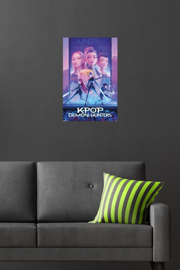 Trends International Netflix KPop Demon Hunters (2025) - One Sheet Wall Poster, 22.4L x 14.7W, Premium Poster & Mount Bundle - Image 6