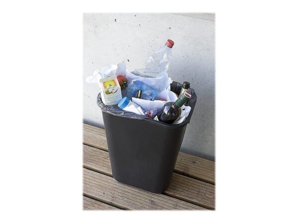 Rubbermaid Commercial Products Resin Wastebasket/Trash Can, 7-Gallon/28-Quart, Black, Plastic, for Bedroom/Bathroom/Office, Fits Under Desk/Sink/Cabinet - Image 5