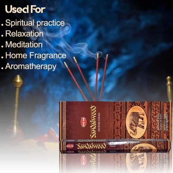 Hem Saffron Incense Sticks (120 Sticks, 6 Boxes Inside) - 9 Inches Long, 20g per Box - Promote Serenity and Relaxation. - Image 4
