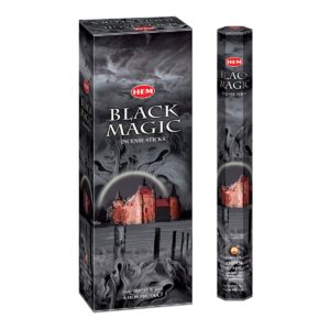 Hem Black Love Incense Sticks (120 Sticks, 6 Boxes Inside) - 9 Inches Long, 20g per Box - Perfect for Meditation, Rituals & Cleansing
