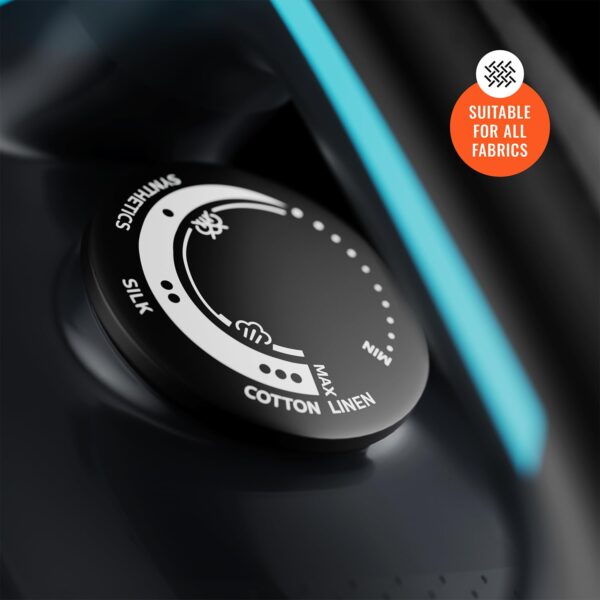 Pursteam SteamBurst+ 1750W Steam Iron, Ceramic Soleplate, Adjustable Steam, Burst of Steam, Self-Clean, Anti-Calc, Anti-Drip, Powerful & Long-Lasting Steam for All Fabrics - Image 7