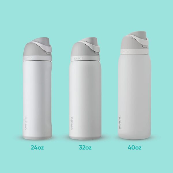 Owala FreeSip Insulated Stainless Steel Water Bottle with Straw, BPA-Free Sports Water Bottle, Great for Travel, 32 Oz, Very, Very Dark - Image 5
