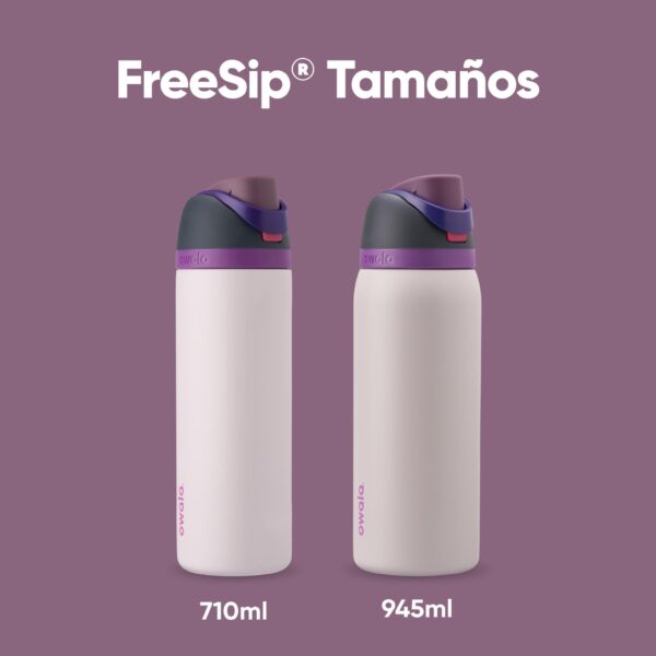 Owala FreeSip Insulated Stainless Steel Water Bottle with Straw for Sports, Travel, and School BPA-Free Sports Water Bottle, 32 oz, Dreamy Field - Image 5