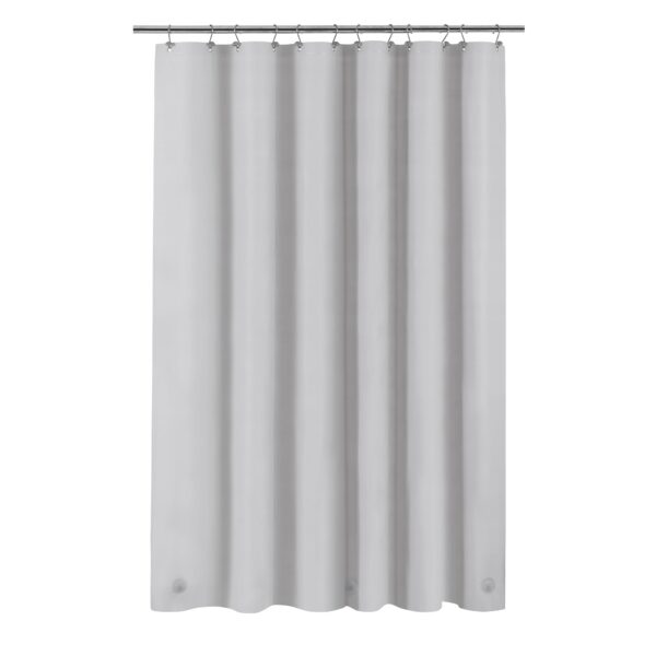 Barossa Design Extra Long Shower Curtain Liner with 3 Magnets - 72" x 84" XL, Waterproof PEVA Lightweight Shower Liner for Bathroom, PVC Free, Metal Grommets - Silver Gray, 72x84 - Image 7