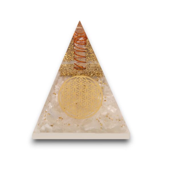 Agate Mart Selenite Orgonite Pyramids, Harnessing Clarity and Protection with Black Tourmaline Pendant - Image 8