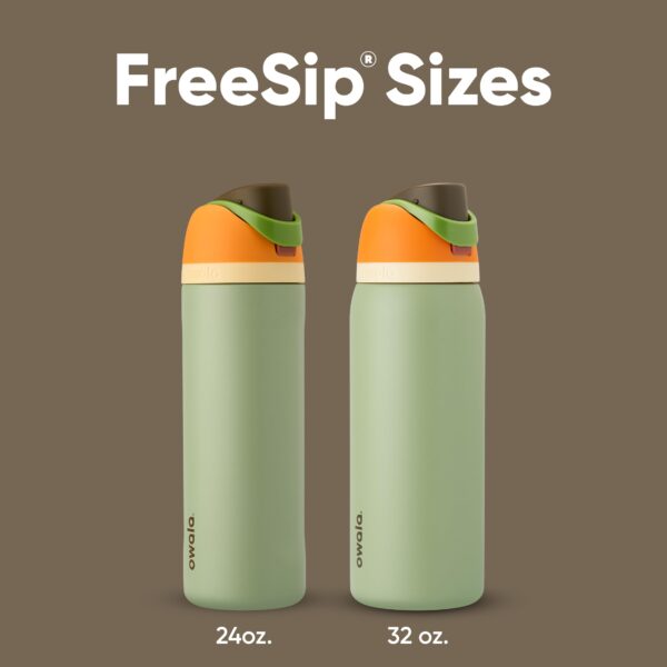Owala FreeSip Insulated Stainless Steel Water Bottle with Straw, BPA-Free Sports Water Bottle, Great for Travel, 32 Oz, Camo Cool - Image 5