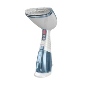 Conair Handheld Garment Steamer for Clothes, Turbo ExtremeSteam 1875W Fabric Steamer, Portable Handheld Design, Strong Penetrating Steam, White/Blue