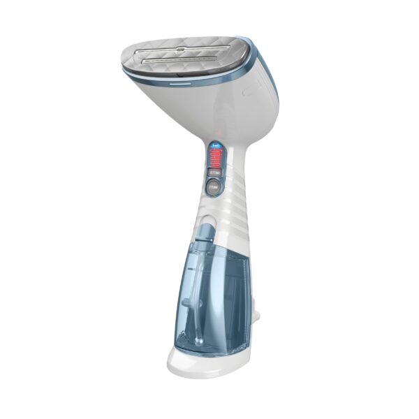 Conair Handheld Garment Steamer for Clothes, Turbo ExtremeSteam 1875W Fabric Steamer, Portable Handheld Design, Strong Penetrating Steam, White/Blue