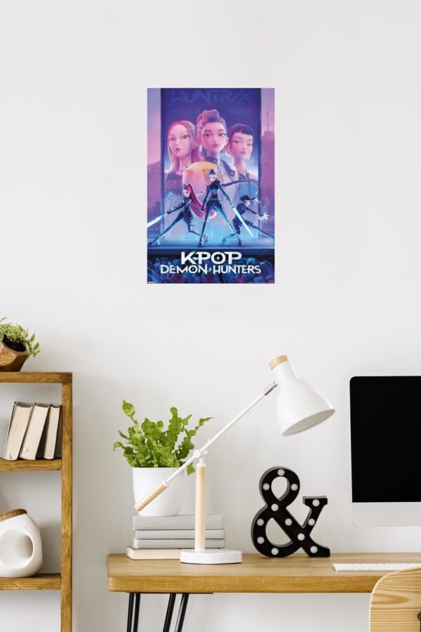 Trends International Netflix KPop Demon Hunters (2025) - One Sheet Wall Poster, 22.4L x 14.7W, Premium Poster & Mount Bundle - Image 2