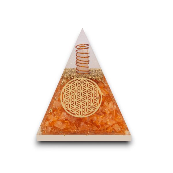 Agate Mart Citrine Orgonite Pyramids - Healing Crystals Pyramid for Positive Energy And Meditation Yoga Positive Energy Crystal That Promotes Wealth, Prosperity and attracts Success - Image 5