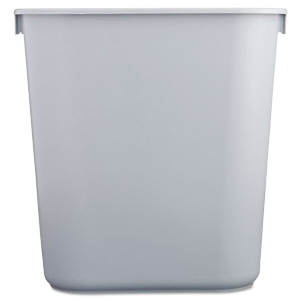 Rubbermaid Commercial Products Deskside Wastebasket/Trash Can, 3.25-Gallon/13-Quart, Gray, Plastic, for Bedroom/Bathroom/Office, Fits Under Desk/Sink/Cabinet - Image 3