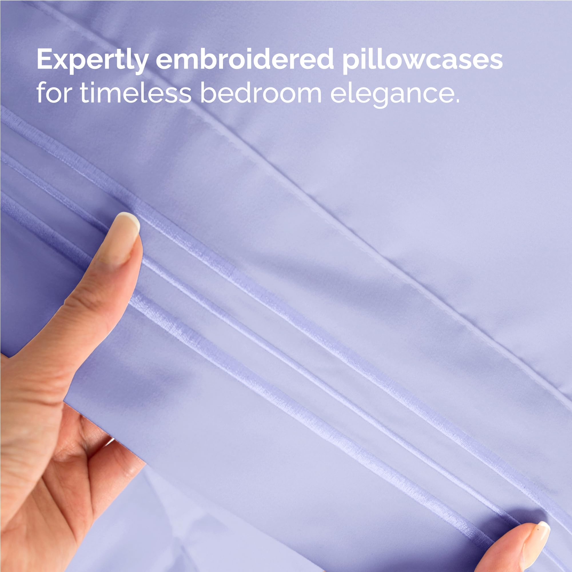 Twin XL Size 3 Piece Sheet Set - Comfy Breathable & Cooling Bed Sheets Set - Hotel Luxury Bedding for Women, Men, Kids, Teens, Boys & Girls - Deep Pockets, Soft and Wrinkle Free - Oeko-Tex - Lavender - Image 6