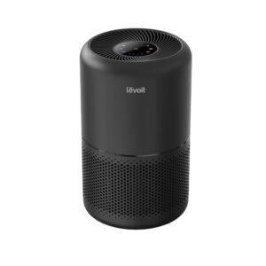 LEVOIT Air Purifier for Home Allergies Pet Hair in Bedroom, Covers Up to 1073 ft² by 56W High Torque Motor, AHAM VERIFIDE, 3-in-1 Filter with HEPA Sleep Mode, Remove Dust Smoke Odor, Core300-P, Black