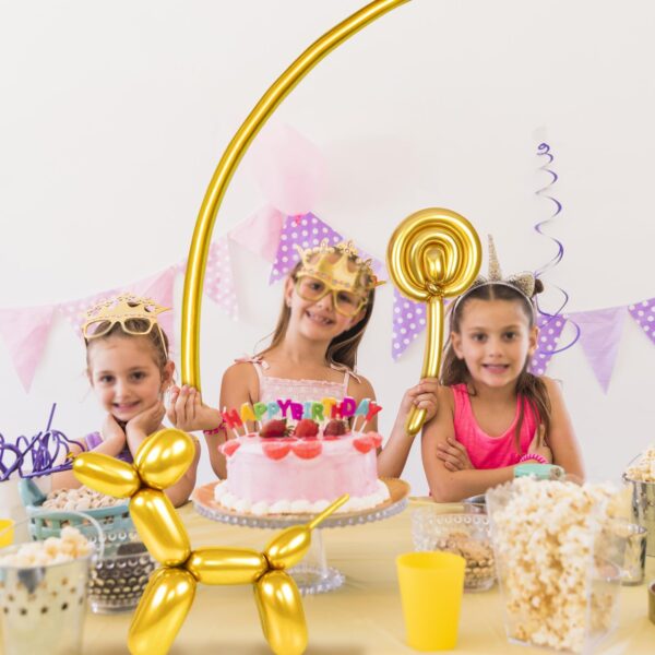 ZBYDNG Metallic Gold Long Balloons Premium 260 Twisting Animals Magic Balloons for Birthday Kids Wedding Party Supply 100pcs - Image 5