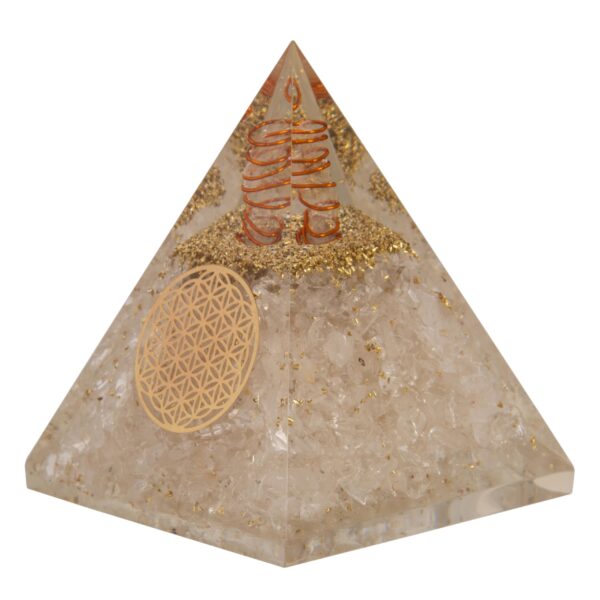 Agate Mart Orgonite Pyramids Crystals Pyramid for Positive Energy And Meditation Yoga Positive Energy Crystal That Promotes Wealth, Prosperity and attracts Success - Image 3