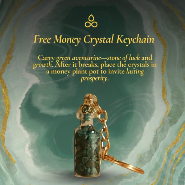 CALMVEDA Attract Money Incense Sticks - for Manifestating Abundance (80+ Sticks) with Aventurine Crystal Keychain for Unlocking Wealth | Spicy Aroma of Cinnamon Incense & Clove - Image 4