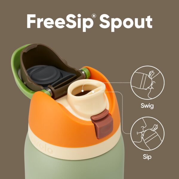 Owala FreeSip Insulated Stainless Steel Water Bottle with Straw, BPA-Free Sports Water Bottle, Great for Travel, 32 Oz, Camo Cool - Image 2