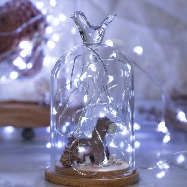 Brightown 12 Pack Led Fairy Lights Battery Operated String Lights Waterproof Silver Wire 7 Feet 20 Led Firefly Starry Moon Lights for DIY Wedding Party Bedroom Patio Christmas (12 Pack, White) - Image 6