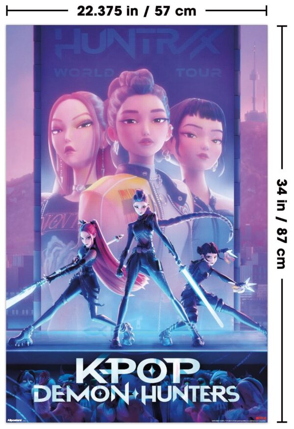 Trends International Netflix KPop Demon Hunters (2025) - One Sheet Wall Poster, 34L x 22.4W, Unframed Version - Image 3