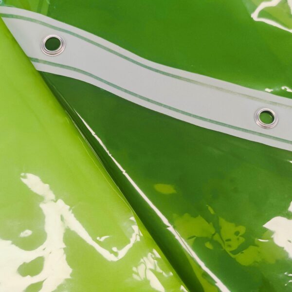 Barossa Design Clear Green Shower Curtain Liner - Premium PEVA Shower Liner with 3 Magnets and Metal Grommets, Waterproof Lightweight Standard Size Bath Curtains for Bathroom - Translucent Green - Image 5