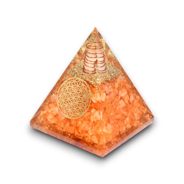 Agate Mart Citrine Orgonite Pyramids - Healing Crystals Pyramid for Positive Energy And Meditation Yoga Positive Energy Crystal That Promotes Wealth, Prosperity and attracts Success - Image 7