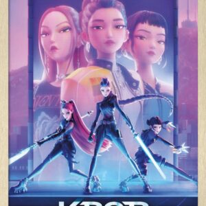Trends International Netflix KPop Demon Hunters (2025) - One Sheet Wall Poster, 22.4L x 14.7W, Blonde Framed Version