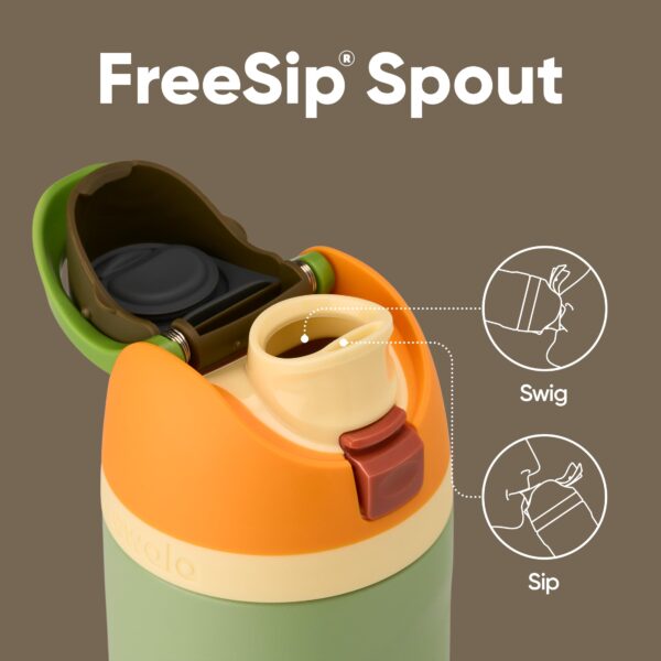 Owala FreeSip Insulated Stainless Steel Water Bottle with Straw, BPA-Free Sports Water Bottle, Great for Travel, 24 Oz, Camo Cool - Image 2