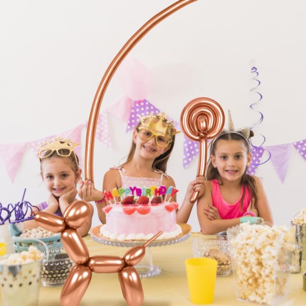 ZBYDNG Metallic Champagne Gold Long Balloons Premium 260 Twisting Animals Magic Balloons for Birthday Kids Wedding Party Supply 100pcs - Image 5